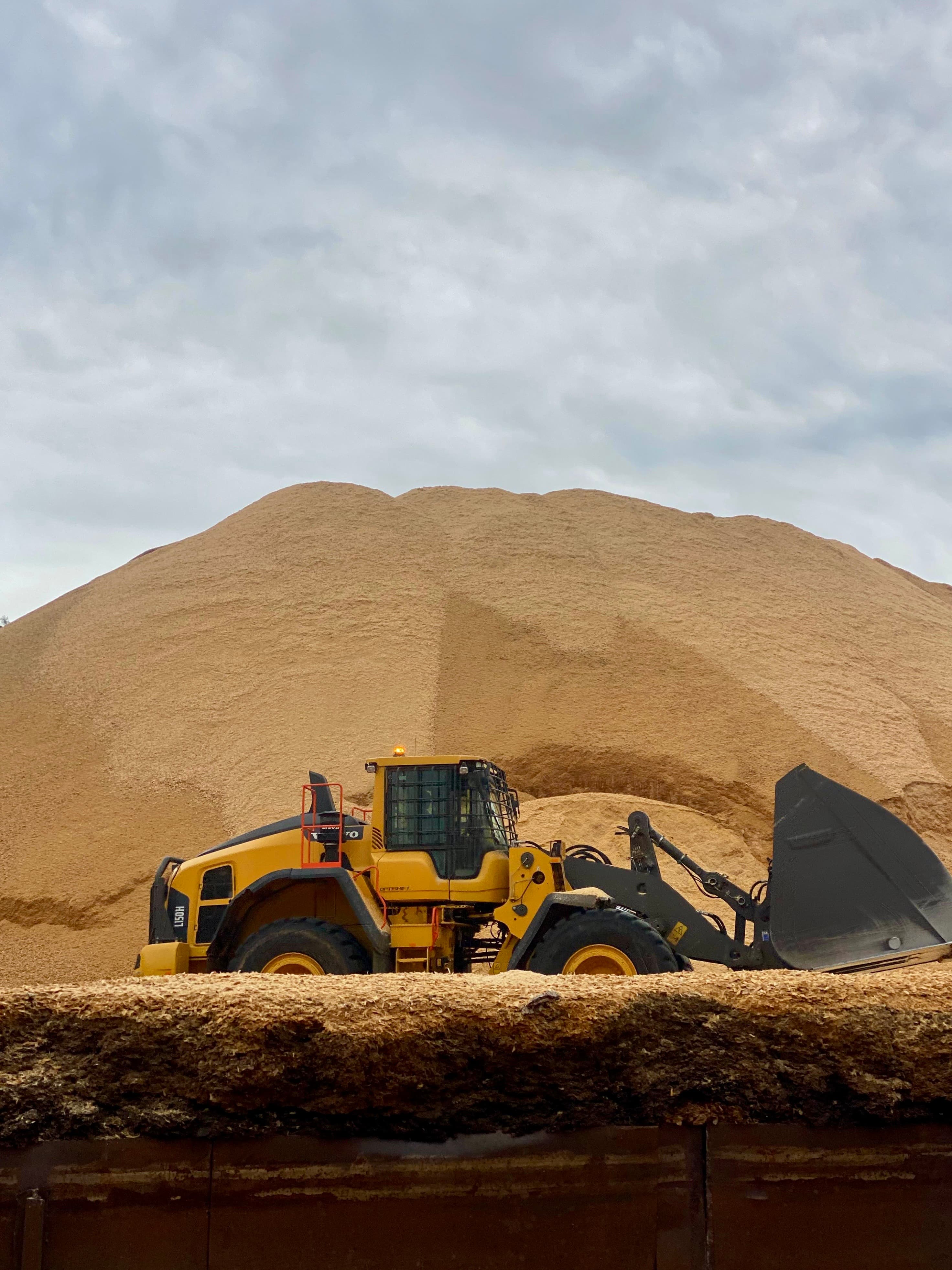 Operación segura de pala mecánica